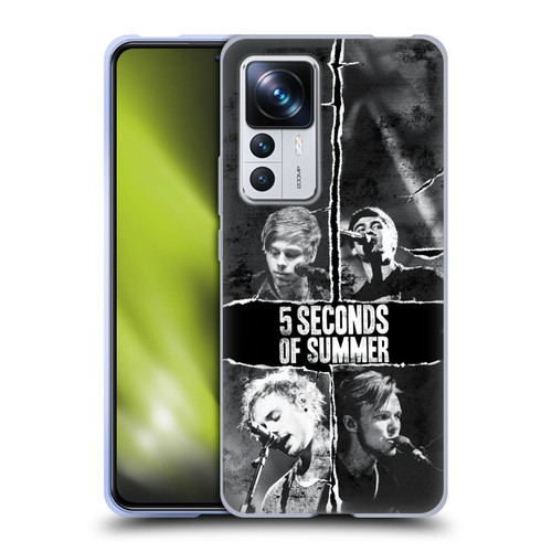 5 Seconds of Summer Posters Torn Papers 2 Soft Gel Case for Xiaomi 12T Pro