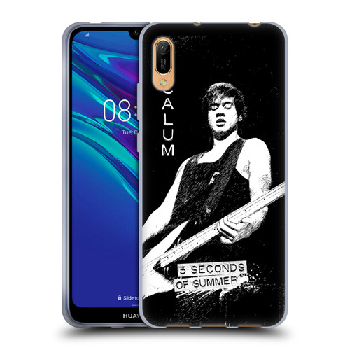 5 Seconds of Summer Solos BW Calum Soft Gel Case for Huawei Y6 Pro (2019)