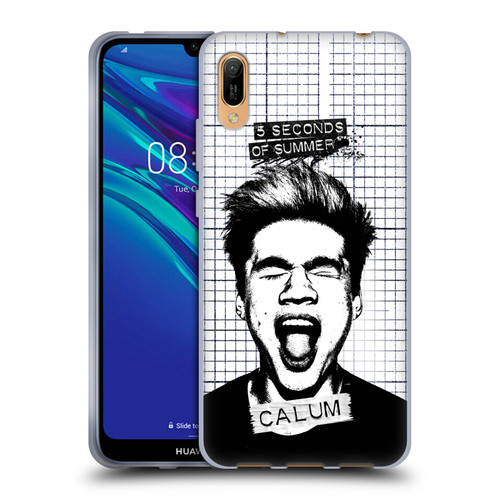 5 Seconds of Summer Solos Grained Calum Soft Gel Case for Huawei Y6 Pro (2019)