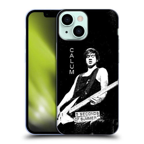 5 Seconds of Summer Solos BW Calum Soft Gel Case for Apple iPhone 13 Mini