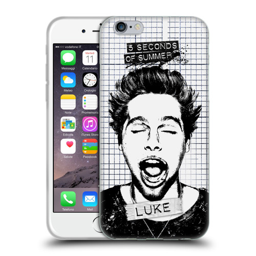 5 Seconds of Summer Solos Grained Luke Soft Gel Case for Apple iPhone 6 / iPhone 6s