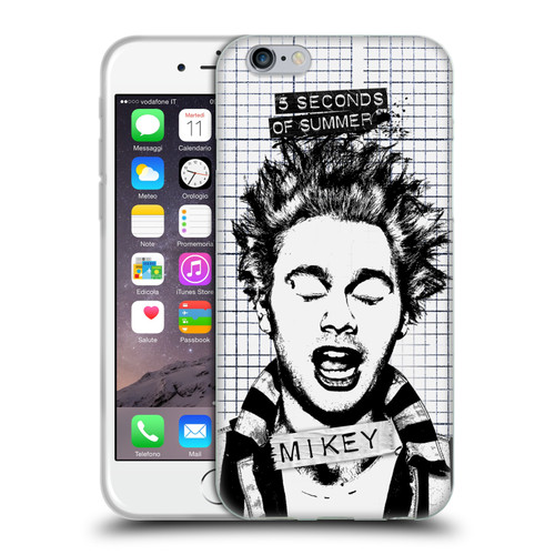 5 Seconds of Summer Solos Grained Mikey Soft Gel Case for Apple iPhone 6 / iPhone 6s
