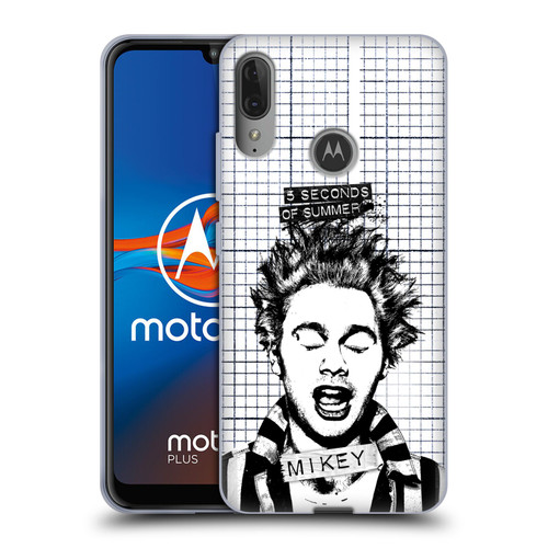 5 Seconds of Summer Solos Grained Mikey Soft Gel Case for Motorola Moto E6 Plus