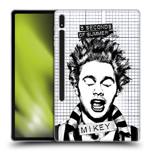 5 Seconds of Summer Solos Grained Mikey Soft Gel Case for Samsung Galaxy Tab S8 Plus