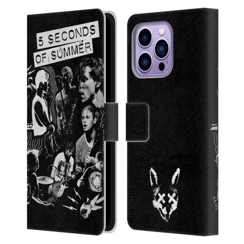 5 Seconds of Summer Posters Punkzine Leather Book Wallet Case Cover For Apple iPhone 14 Pro Max