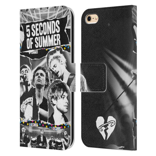 5 Seconds of Summer Posters Torn Papers 1 Leather Book Wallet Case Cover For Apple iPhone 6 / iPhone 6s