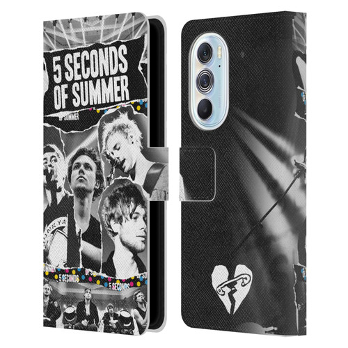 5 Seconds of Summer Posters Torn Papers 1 Leather Book Wallet Case Cover For Motorola Edge X30