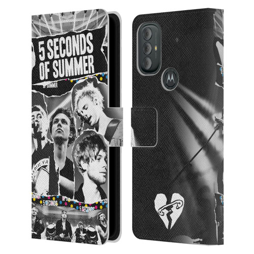 5 Seconds of Summer Posters Torn Papers 1 Leather Book Wallet Case Cover For Motorola Moto G10 / Moto G20 / Moto G30