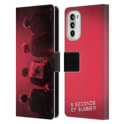 5 Seconds of Summer Posters Colour Washed Leather Book Wallet Case Cover For Motorola Moto G52