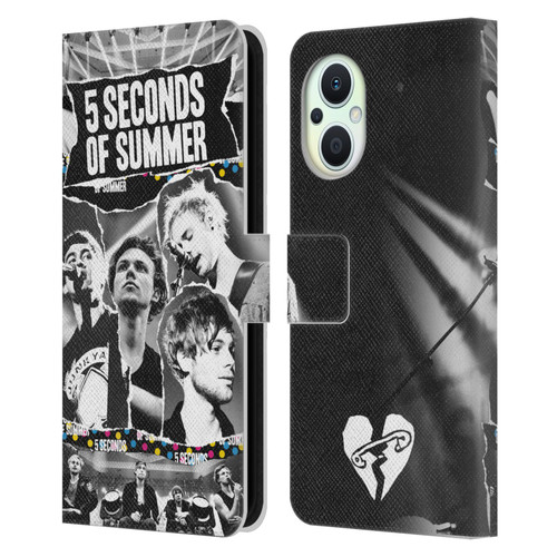 5 Seconds of Summer Posters Torn Papers 1 Leather Book Wallet Case Cover For OPPO Reno8 Lite