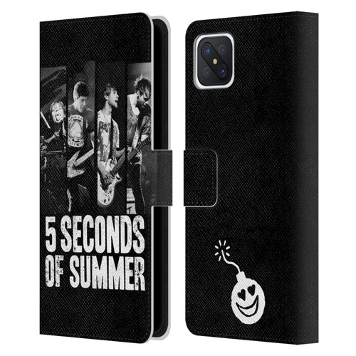 5 Seconds of Summer Posters Strips Leather Book Wallet Case Cover For OPPO Reno4 Z 5G
