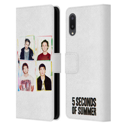 5 Seconds of Summer Posters Polaroid Leather Book Wallet Case Cover For Samsung Galaxy A02/M02 (2021)