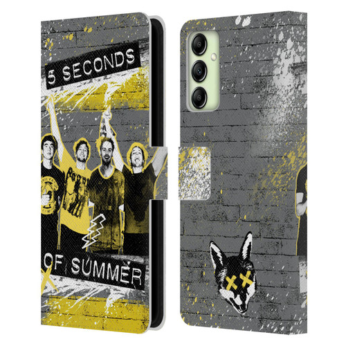 5 Seconds of Summer Posters Splatter Leather Book Wallet Case Cover For Samsung Galaxy A14 5G