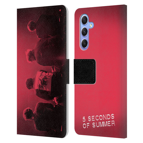 5 Seconds of Summer Posters Colour Washed Leather Book Wallet Case Cover For Samsung Galaxy A34 5G