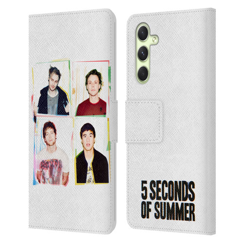 5 Seconds of Summer Posters Polaroid Leather Book Wallet Case Cover For Samsung Galaxy A54 5G