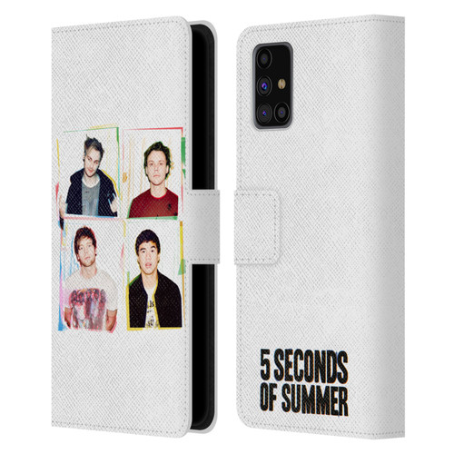 5 Seconds of Summer Posters Polaroid Leather Book Wallet Case Cover For Samsung Galaxy M31s (2020)