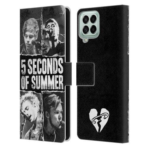 5 Seconds of Summer Posters Torn Papers 2 Leather Book Wallet Case Cover For Samsung Galaxy M33 (2022)