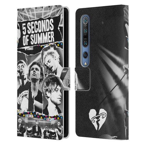 5 Seconds of Summer Posters Torn Papers 1 Leather Book Wallet Case Cover For Xiaomi Mi 10 5G / Mi 10 Pro 5G