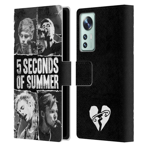 5 Seconds of Summer Posters Torn Papers 2 Leather Book Wallet Case Cover For Xiaomi 12