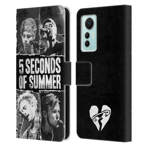 5 Seconds of Summer Posters Torn Papers 2 Leather Book Wallet Case Cover For Xiaomi 12 Lite
