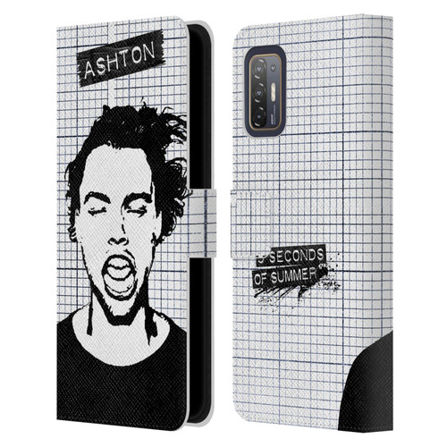 5 Seconds of Summer Solos Grained Ashton Leather Book Wallet Case Cover For HTC Desire 21 Pro 5G