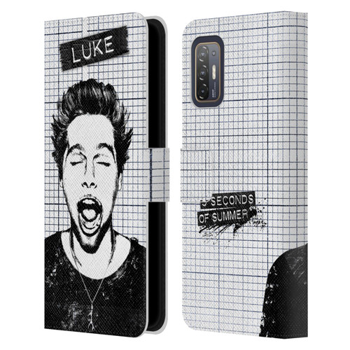 5 Seconds of Summer Solos Grained Luke Leather Book Wallet Case Cover For HTC Desire 21 Pro 5G