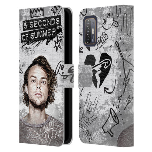 5 Seconds of Summer Solos Vandal Ashton Leather Book Wallet Case Cover For HTC Desire 21 Pro 5G