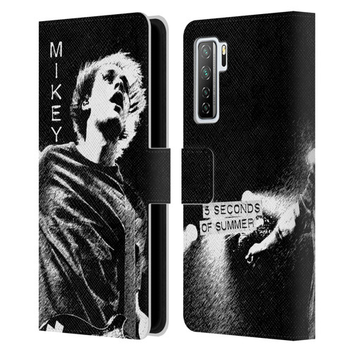 5 Seconds of Summer Solos BW Mikey Leather Book Wallet Case Cover For Huawei Nova 7 SE/P40 Lite 5G