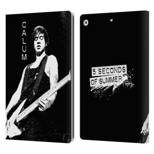 5 Seconds of Summer Solos BW Calum Leather Book Wallet Case Cover For Apple iPad 10.2 2019/2020/2021