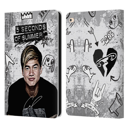 5 Seconds of Summer Solos Vandal Calum Leather Book Wallet Case Cover For Apple iPad Air 2 (2014)