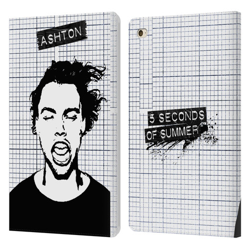 5 Seconds of Summer Solos Grained Ashton Leather Book Wallet Case Cover For Apple iPad mini 4