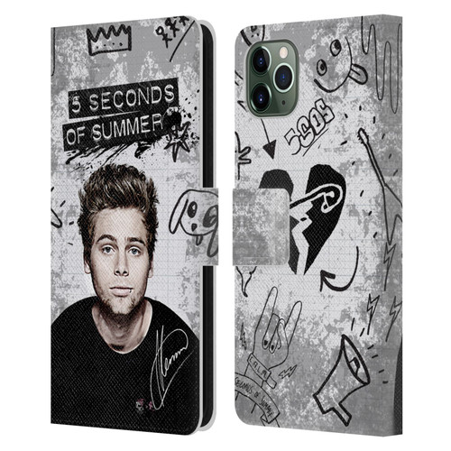 5 Seconds of Summer Solos Vandal Luke Leather Book Wallet Case Cover For Apple iPhone 11 Pro Max