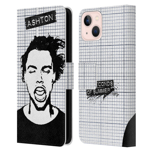 5 Seconds of Summer Solos Grained Ashton Leather Book Wallet Case Cover For Apple iPhone 13