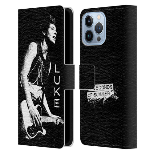 5 Seconds of Summer Solos BW Luke Leather Book Wallet Case Cover For Apple iPhone 13 Pro Max