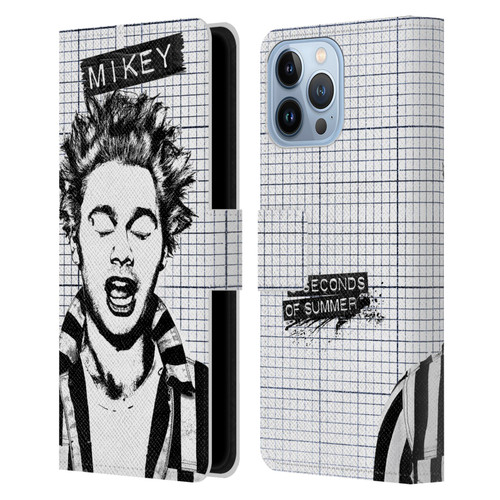 5 Seconds of Summer Solos Grained Mikey Leather Book Wallet Case Cover For Apple iPhone 13 Pro Max