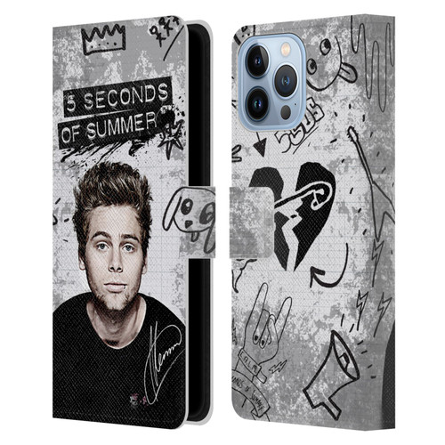 5 Seconds of Summer Solos Vandal Luke Leather Book Wallet Case Cover For Apple iPhone 13 Pro Max
