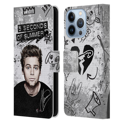5 Seconds of Summer Solos Vandal Luke Leather Book Wallet Case Cover For Apple iPhone 13 Pro