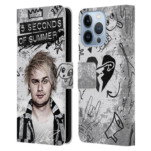 5 Seconds of Summer Solos Vandal Mikey Leather Book Wallet Case Cover For Apple iPhone 13 Pro