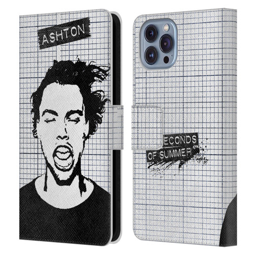 5 Seconds of Summer Solos Grained Ashton Leather Book Wallet Case Cover For Apple iPhone 14