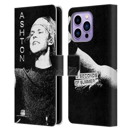 5 Seconds of Summer Solos BW Ashton Leather Book Wallet Case Cover For Apple iPhone 14 Pro Max