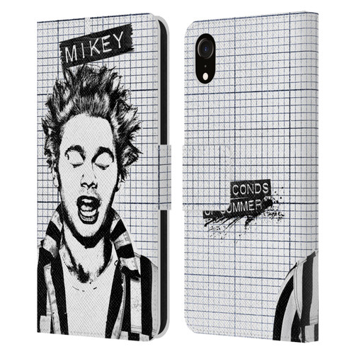 5 Seconds of Summer Solos Grained Mikey Leather Book Wallet Case Cover For Apple iPhone XR