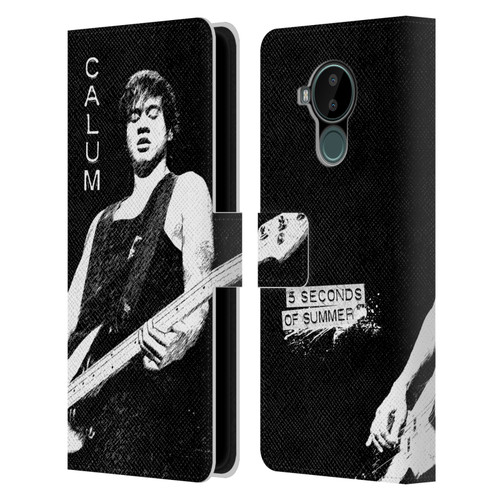 5 Seconds of Summer Solos BW Calum Leather Book Wallet Case Cover For Nokia C30