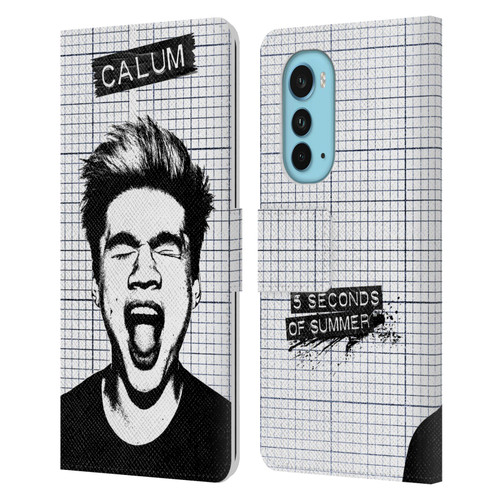 5 Seconds of Summer Solos Grained Calum Leather Book Wallet Case Cover For Motorola Edge (2022)