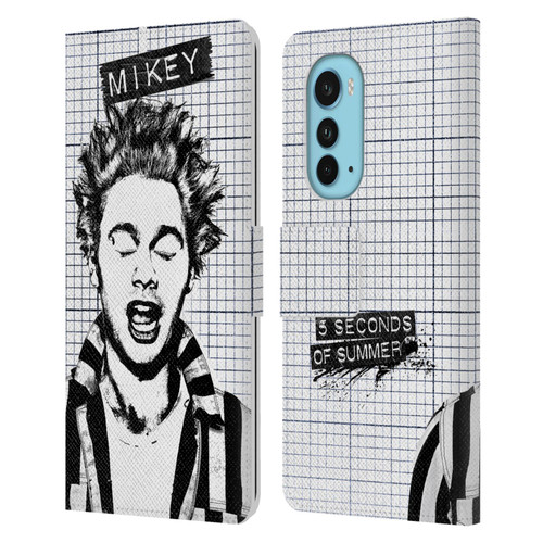 5 Seconds of Summer Solos Grained Mikey Leather Book Wallet Case Cover For Motorola Edge (2022)