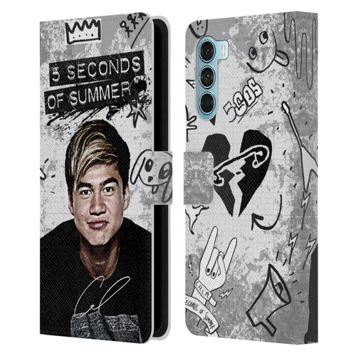 5 Seconds of Summer Solos Vandal Calum Leather Book Wallet Case Cover For Motorola Edge S30 / Moto G200 5G