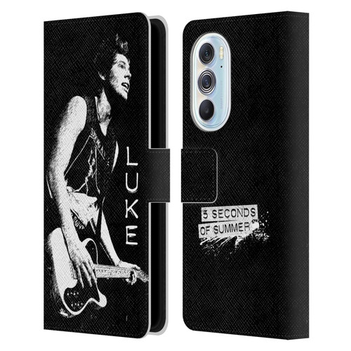 5 Seconds of Summer Solos BW Luke Leather Book Wallet Case Cover For Motorola Edge X30