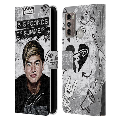 5 Seconds of Summer Solos Vandal Calum Leather Book Wallet Case Cover For Motorola Moto G60 / Moto G40 Fusion