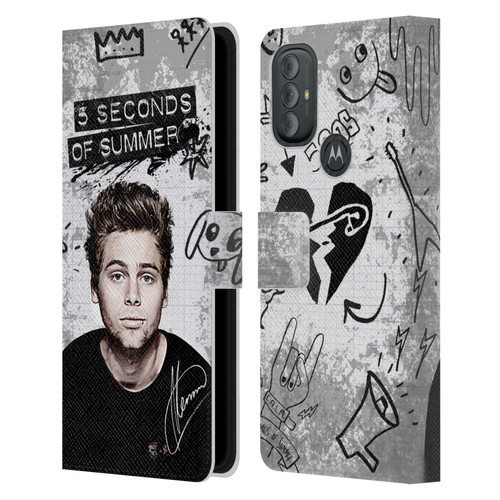 5 Seconds of Summer Solos Vandal Luke Leather Book Wallet Case Cover For Motorola Moto G10 / Moto G20 / Moto G30