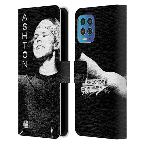 5 Seconds of Summer Solos BW Ashton Leather Book Wallet Case Cover For Motorola Moto G100