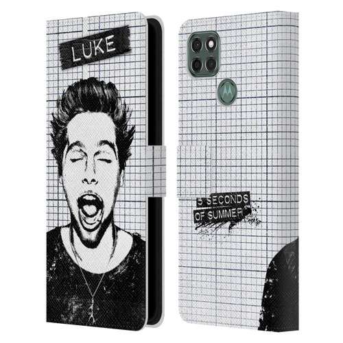 5 Seconds of Summer Solos Grained Luke Leather Book Wallet Case Cover For Motorola Moto G9 Power